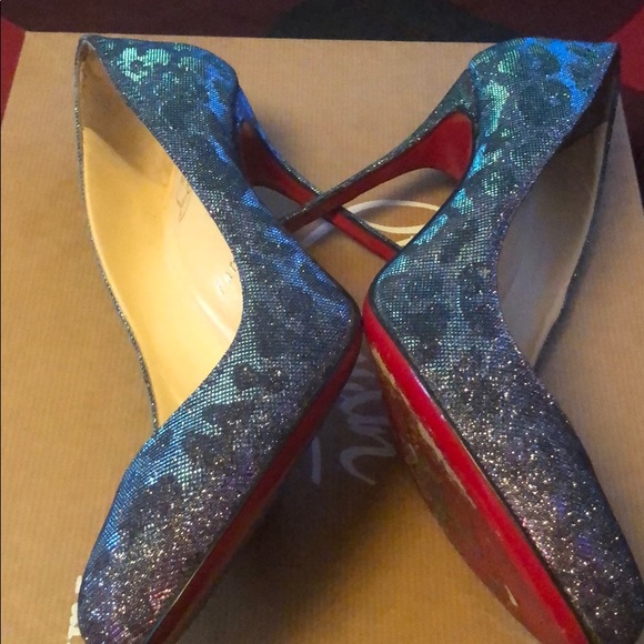 Christian Louboutin leopard print Lame shoes - Picture 4 of 4